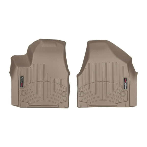 WeatherTech Custom Fit FloorLiners compatible with Chrysler Pacifica Hybrid, Pacifica - 1st Row (Driver & Passenger), Tan