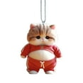thumbnail image 1 of 2D Acrylic Car Hanging Pendant Rearview Mirror Decoration Compact Shaped Car Interior Decor Hanging Ornament Cats Cute, 1 of 8