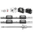 thumbnail image 1 of Husillo de bolas de riel de guía lineal husillo de bolas de acero de rodamiento precisión 2PCS para equipos automáticos Medición de precisión 4PCS Bloques deslizantes con ANGGREK Otros, 1 of 8
