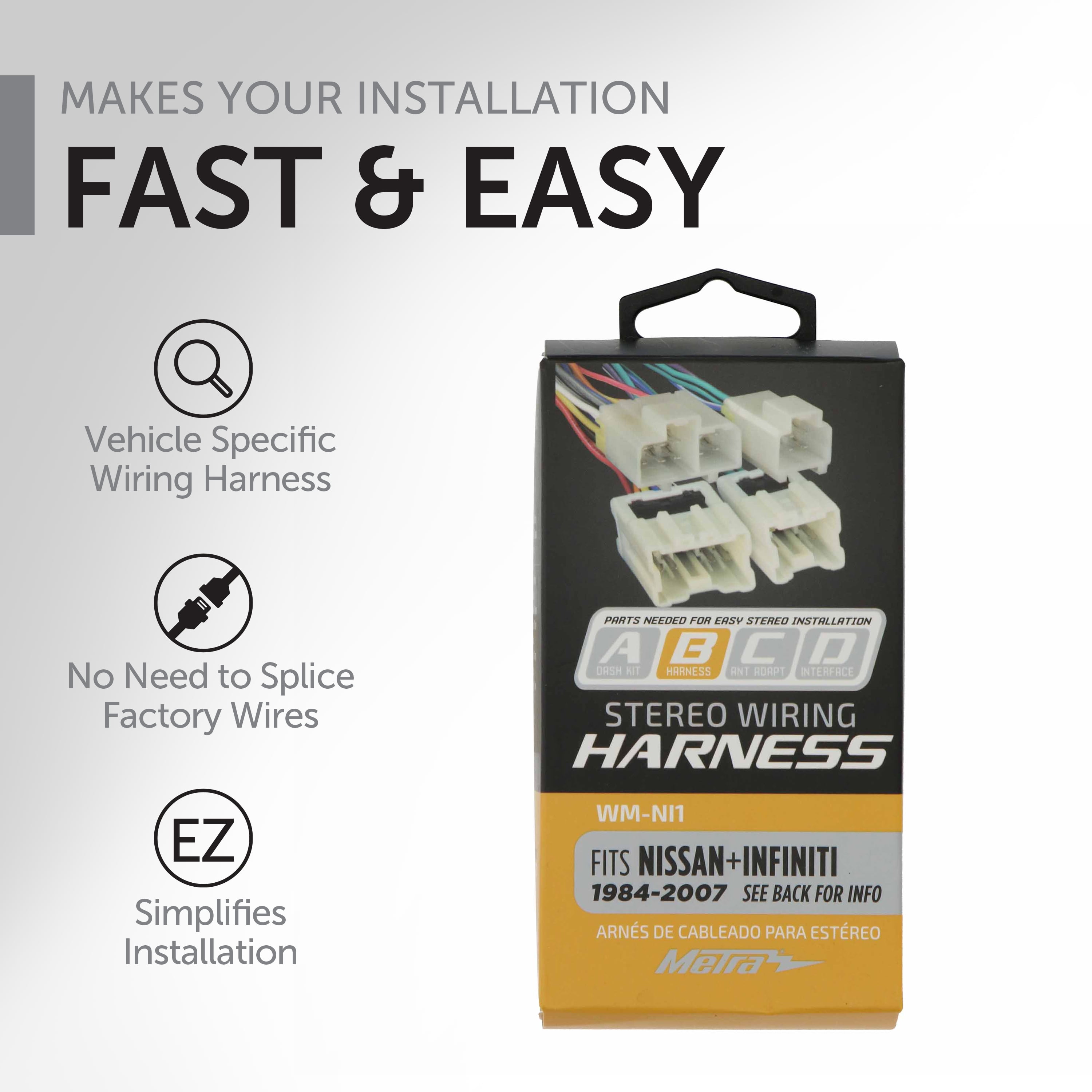 Radio wire harness for Nissan 84-07