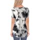 thumbnail image 4 of Minnieouse Camiseta de mujer con cuello en V y manga corta, camiseta teñida con corbata, blusa informal de verano en V Prendas para la parte del cuerpo Gris 3XL Minnieouse AP003160-06, 4 of 6
