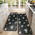 thumbnail image 4 of Kitchen Rugs Sets Of 2,Pioneer Flower Floral Print Pattern Anti Fatigue Kitchen Mat Rugs Non Slip Washable,Decorative Kitchen Floor Mats for Kitchen,Sink,Laundry,17"x47"+17"x47", 4 of 5