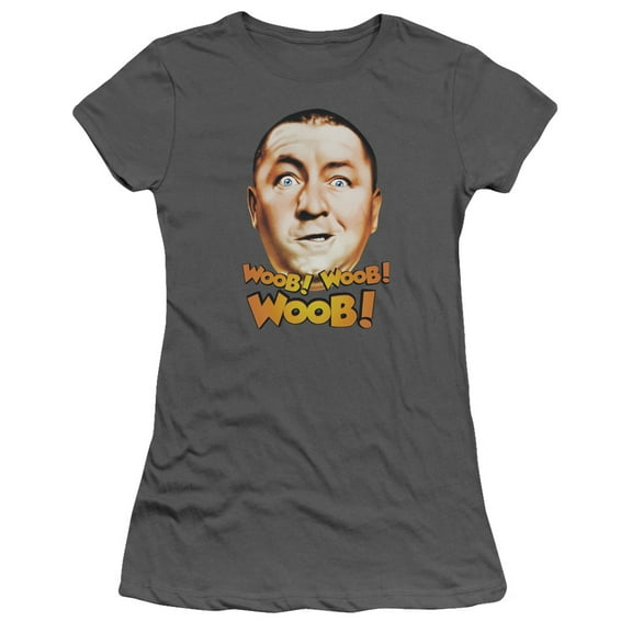 Three Stooges Woob Woob Woob S/S Junior Women's T-Shirt Sheer Charcoal