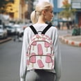 thumbnail image 7 of FORMRS Mini Backpack Purse for Women Travel Daypack Casual Shoulder Bag, Pink Ice Cream, 7 of 7
