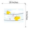 thumbnail image 4 of Birds Wall Decal Cute Cartoon Birds Kids Room Wall Mural Joyful Animal Nursery Decoration - Size: 20 In X 14 In, 4 of 5