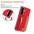 thumbnail image 3 of Decase Removable 2-in-1 Magnetic Wallet Case Compatible with Samsung Galaxy A36 5G,PU Leather Flip Cover with RFID Blocking,6 Card & Cash Slots,Shockproof Anti-Scratch PC+TPU Back Cover,Red, 3 of 12
