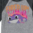 thumbnail image 3 of Frozen 2 - Fired Up - Toddler And Youth Raglan Graphic T-Shirt, 3 of 4