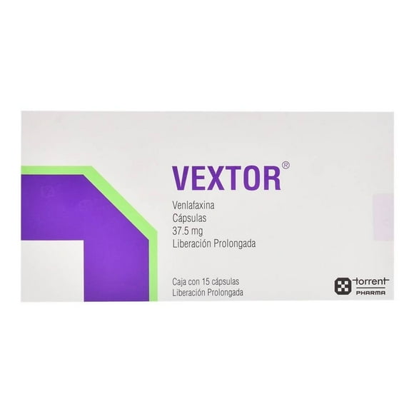 Vextor 37.5 mg 15 cápsulas de liberación prolongada