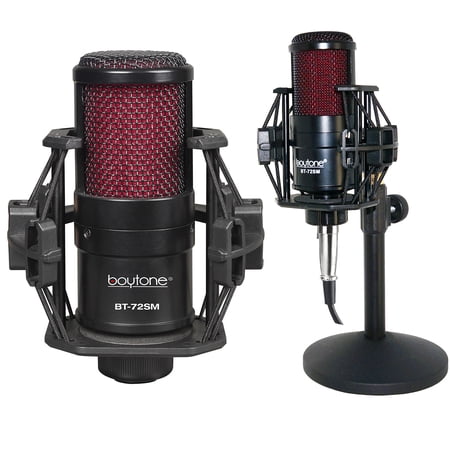 Boytone BT-72SM Professional Cardioid Condenser Studio Microphone  34mm Large Diaphragm with Metal and Shock Mount  XLR Cable Aluminum carrying case price history on PriceWatchPro