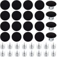 thumbnail image 1 of 20Sets Black 0.6 Inch Baseball Cap Button Top Replacement Cotton Replacement Repair Cap Top Buttons for Hat Button Replacement Repair Making, 1 of 9