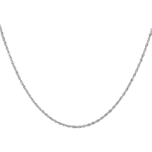 Cuban Link Chain Necklace Sterling 