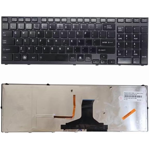 New US Black Backlit Keyboard Replacement for Toshiba Satellite P750 P750D P755 P755D P770 P770D P775 P775D