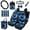 Blue Dolphin, variant on Qpednta 15Pcs Ladybug Print Seat Covers Full Protection Set Universal, Steering Wheel Cover, Seat Belt Pads, Trash Can, Cup Coasters, Air Vent Pouch, Durable Fabric, Machine Washable