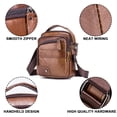 thumbnail image 3 of Bolso bandolera para hombre, pequeño, vintage, de piel sintética, tipo cartera, tipo sobre, tipo sobre, tipo sobre, 3 of 8