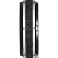 thumbnail image 3 of 8mm Blk Ti Stepped Press Fit w/ Black Carbon Fiber Insert Ban, 3 of 7