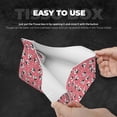 thumbnail image 5 of Lsque French Bulldog Face Printed Long Tissue Box Cover Holder, Facial Paper Organizer Dispenser,Triangle with Bottom Belt, PVC Leather Decorative Organizer, 5 of 9