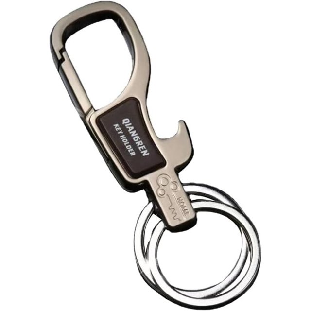 HUGFEGWE 4Pcs Carabiner Keychain Clip Multi-Function Key Chain Key Chain With Bottle Opener Key Organizer Holder Dual Locking Carabiner Keychain Multifunctional Car Key Chain For Men And CJ25311-726
