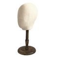 thumbnail image 3 of 53cm Cabeza de Peluca Soporte de Maniquí para Pelucas Sombrero Fabricación de Gorras Gafas 5 Negro medio Macarena cabeza de maniquí con soporte, 3 of 8