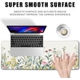 thumbnail image 2 of White Wildflower Desk Pad Hand Drawn Gaming Floral Mouse Pad Large Mouse Pad for Desk Computer Pc Laptop Office Decor for Women, Anime Mouse Keyboard Pad Stitched Edges (31.5x11.8 in), 2 of 6