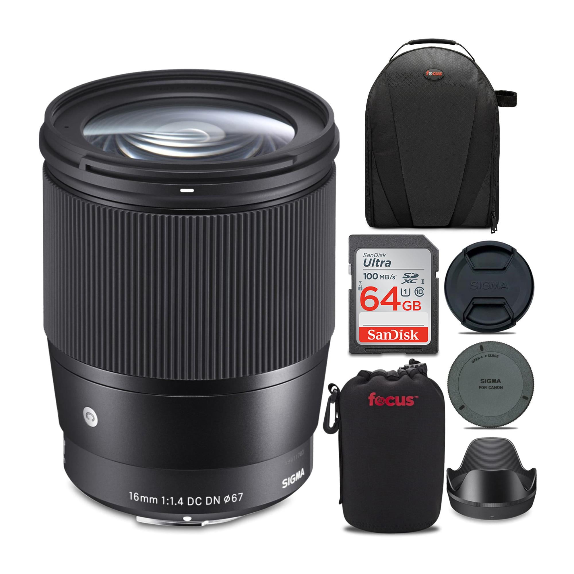 Buy Sigma 16mm f/1.4 DC DN Contemporary Lens for Canon EF-M with Accessory  Bundle Online in Oman. 202734233