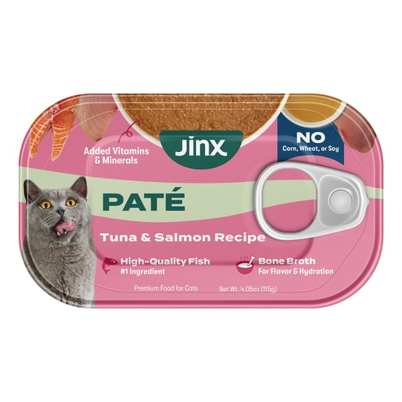 Jinx Tuna & Salmon Paté Cat Wet Food, 4.05 oz