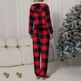 thumbnail image 4 of Christmas Homewear Nightwear Bodysuits for Women Fuzzy Full Zip Long Sleeve Hooded Sleepwear Rompers Jumpsuits, 4 of 9