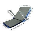 thumbnail image 2 of Blue+Grey Adjustable Bed Backrest with Armrest,Beach Chair Reading Bed Rest Pillows,Lifting Backrest Portable Folding Sit-up Back Rest,Neck Lumbar Back Support with Head Pillow, 2 of 25