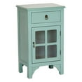 thumbnail image 6 of Vivian 1-Drawer, 1-Door Accent Cabinet with Paned Glass Inserts - Aqua, 6 of 10