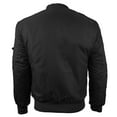 thumbnail image 3 of Boy's Kids Premium Stylish Water Resistant Padded Zip Up Flight Bomber Jacket (Black,XL (size 18)), 3 of 4