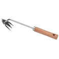 thumbnail image 1 of New Stainless Steel Multifunctional Weeder with Wood Handle for Garden Weeding and Root Handling, 1 of 3