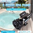 thumbnail image 2 of Bomba para spa LINGXIAO 48WUA1502C-II 2.5 HP 230 V con puerto de 2", 2 of 7