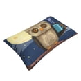 thumbnail image 3 of LNWH Rectangle Pillow Cover, Owl Time Up Coffee Cushion Covers Pillowcase for Couch Bedroom Sofa, 16"x24", 3 of 7