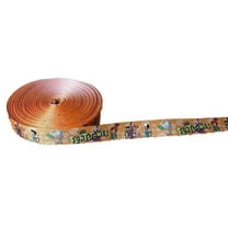 The Flintstones Characters Orange Border 1" Wide 3 Yards Long Repeat Ribbon