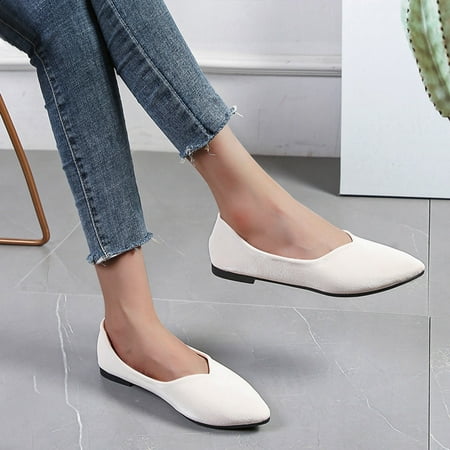 

Cathalem Mouth Ladies Summer Lazy Fashion Shoes Shoes Single Shallow Size Large Women s sandals Toe Ring Sandals for Women Heel White 9.5