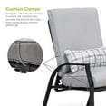 thumbnail image 4 of Greemotion Palma 6-Piece Two-Tone Metal Outdoor Reclining Armchairs in Gray, 4 of 8