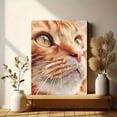 thumbnail image 6 of Orange Tabby Cat Close Up Canvas Wall Art, Pet Portrait Print for Living Room Bedroom Office Coffee Shop Study Decor, 6 of 8