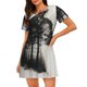 thumbnail image 1 of Fotbe Double Exposure Cat Forest Bata de Dormir para Mujer con Estampado, Camisón de Algodón de Manga Corta, Ropa de Dormir Casual, 1 of 6