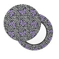 thumbnail image 3 of Round Bar Stool Seat Covers, Purple Butterflies Elastic Round Chair Cover Stool Seat Slipcover Bar Stool Cushions Round Pad for 12-14 inch, 3 of 7