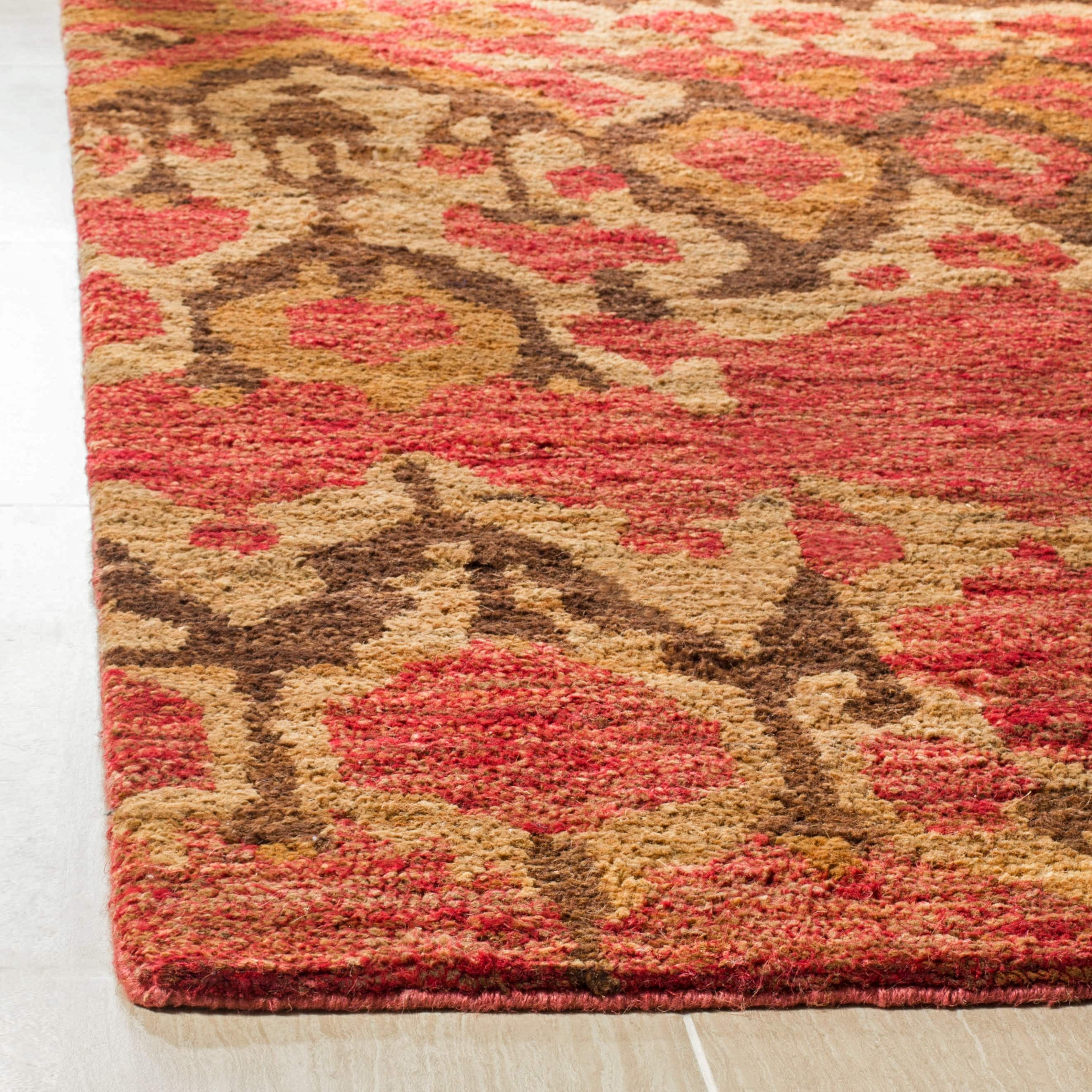 SAFAVIEH Bohemian Lucas Geometric Area Rug, Natural/Gold, 5' x 8'