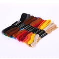 thumbnail image 4 of 24 Colores Hilo Bordar Mano Punto Cruz Coser Ovillos Artesanales, 4 of 8