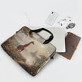 thumbnail image 5 of 16" Laptop Briefcase for Work Travel Laptop Shoulder Bag Carrying Handbag Laptop Case Oil Painting Of Giraffe, 5 of 8