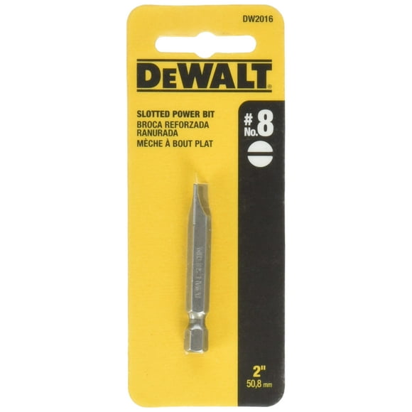 DEWALT ACCESSORIES DW2016#8 Slot Power Bit, 2"
