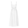 thumbnail image 7 of Efsteb Women's Summer Sleeveless Midi Dress Solid Color Spaghetti Strap Tank Dress Cute Casual Dresses (White,S), 7 of 7