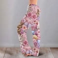 thumbnail image 2 of Adult Easter Pajamas Stretch Waist Drawstring Trendy Pjs Cute Bunny Print Comfy Wide Leg Pants (Pink,S), 2 of 5