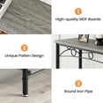 thumbnail image 6 of M optimized Console Table, Retro Sofa Table with Storage, 2 Tier Entryway Table, Behind Couch Table for for Living Room, Entryway, Hallway, Foyer, 6 of 8