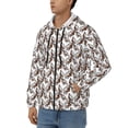 thumbnail image 3 of Naloa Chickens Peck Grain Men’s Hoodies, Zip up Hoodie, Sweatshirts,Hoodies for Men Sizes S-3XL-XX-Large, 3 of 5