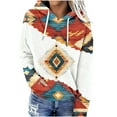thumbnail image 2 of Ounisa Womens Oversized Hoodies Fleece Drawstring Retro Sweatshirts Fall Fashion Pullover Sweaters Winter Christmas Tree Santa Claus Heart Graphic Clothes, 2 of 5
