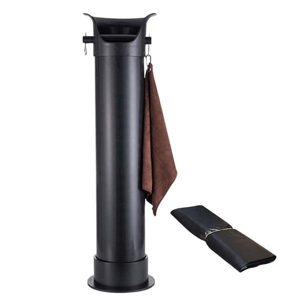Standing Coffee Knock Bucket Espresso Container Coffee Grounds Box easy to clean con bolsas de para Hotel Cafe Bar Kitchen Negro
