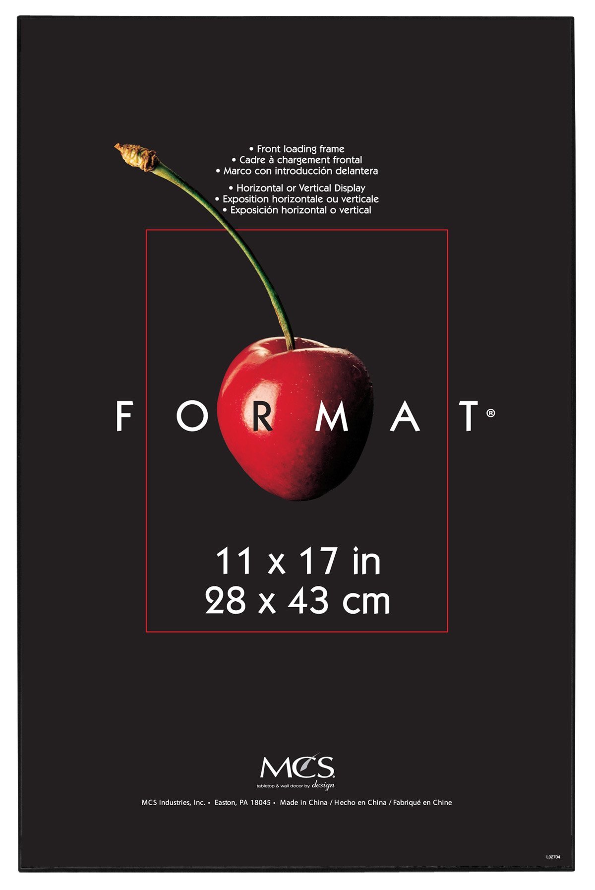 MCS 11x17 Inch Format Frame, Black (40962) 11 x 17 Inch