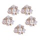 thumbnail image 1 of 2x 5 Piezas de de Imitación Botones de Flores de Hebillas de Espalda Plana Conector para Sombreros ios para El Cabello perfecl Botones de flor de perla, 1 of 8